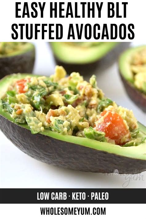 Blt Stuffed Avocado Paleo Low Carb This Blt Stuffed Avocado Recipe