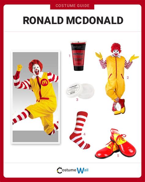 Dress Like Ronald Mcdonald Ronald Mcdonald Ronald Mcdonald Costume