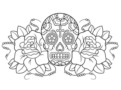 Maybe you would like to learn more about one of these? Free Printable Day of the Dead Coloring Pages - Best ...