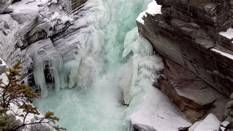 Frozen Rapids And Waterfalls Image Free Stock Photo Public Domain