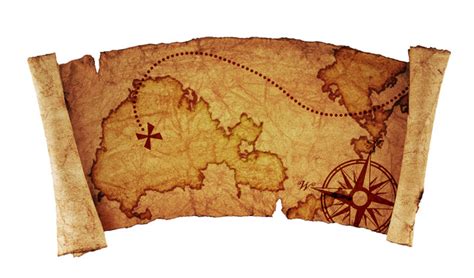 Pirates Treasure Map Scroll D Illustration Pirates Treasure Map My Xxx Hot Girl