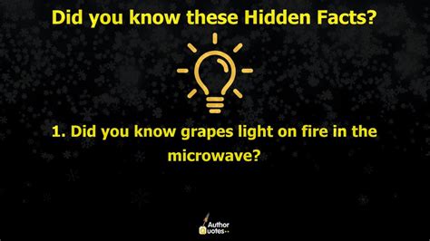 Did You Know Facts About Light