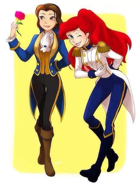 Beauty And The Beast And The Little Mermaid Genderbend Disney