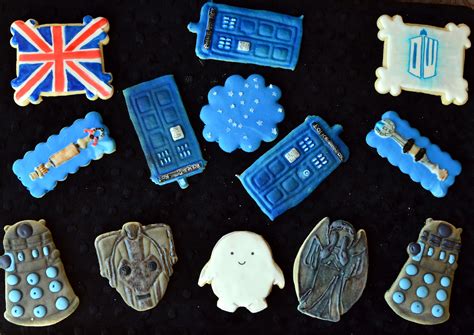 Doctor Who Cookies Tardis Cybermen Dalek Sonic Screwdriver Adipose