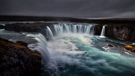 Godafoss Waterfall Northern Lights Trips Scenery