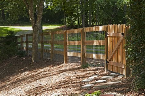 3 Rail Corral Fence With Wire And Picket Gate Designed And Built By