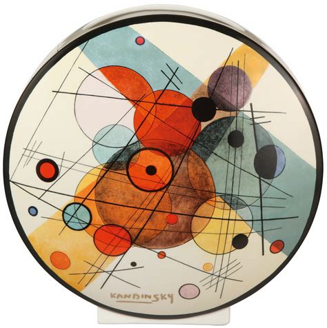 Buy Porcelain Vase Circles In A Circle After Wassily Kandinsky