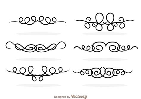Swirly Line Border Vectors Download Free Vector Art