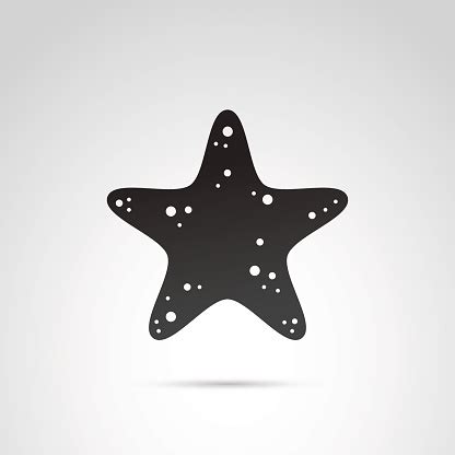 Download Starfish Vector Icon On White Background Stock Illustration - Download Image Now - iStock