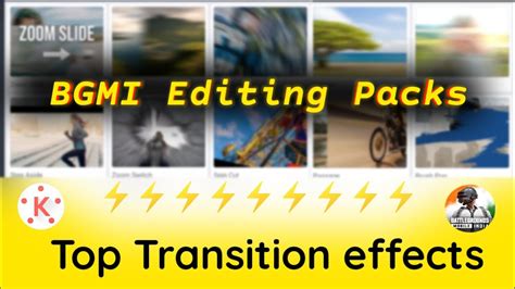 Top Transition Effects For Bgmi Montage Video Kinemaster Top Best