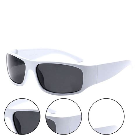 Mlc Eyewear Sporty Wrap Around Sunglasses Blizzard White Sunglasses And Eyewear
