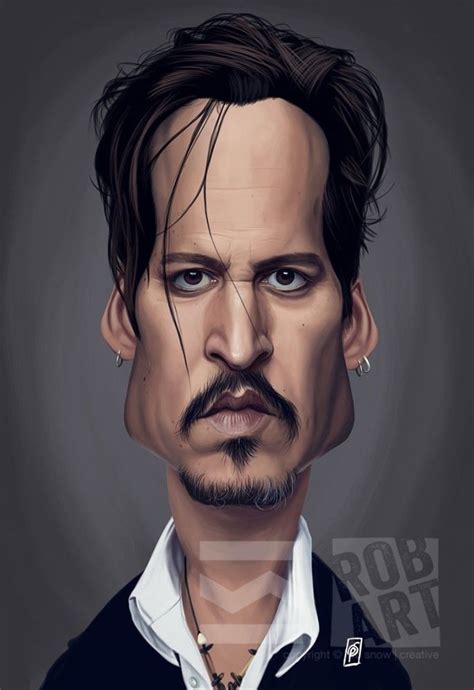 Caricatura De Johnny Depp Funny Caricatures Celebrity