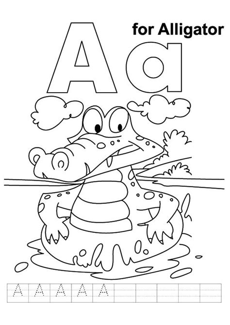 print coloring image - MomJunction | Coloring pages, Alphabet coloring