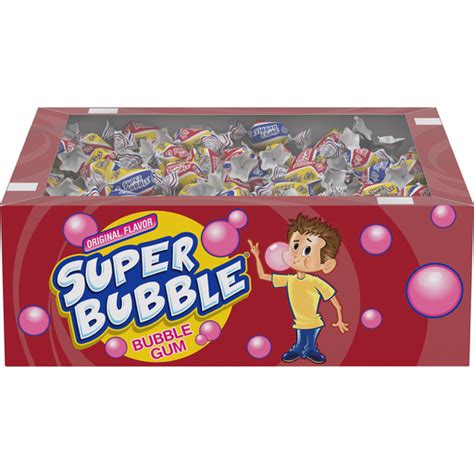 Super Bubble Original Flavor Bubble Gum 61 Oz Box Pantry Breaux Mart