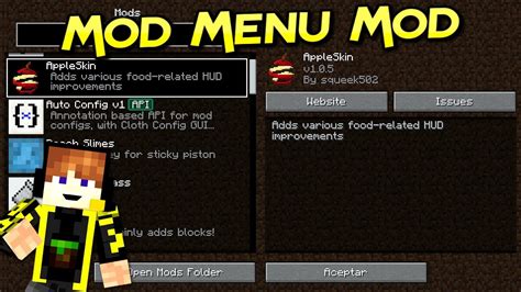 Mod Menu Mod El Menú De Mods Que Te Hacia Falta Fabric Minecraft