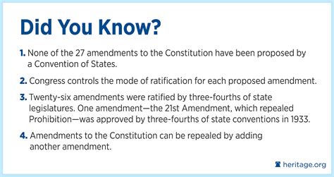 Constitutional Amendment Process The Heritage Foundation