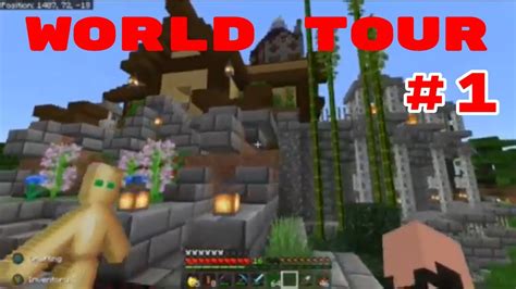 Bedrock edition created by creepergamerzxz; Minecraft survival world tour #1 Bedrock edition - YouTube