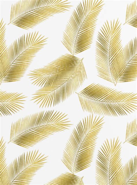Tropical Gold Palm Leaves Pattern By Tanya Draws Wallpaper Designs