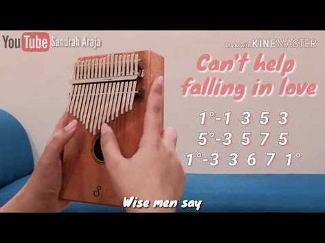 Can T Help Falling In Love Kalimba Cover With Numbered Notation Tabs Lyrics Youtube