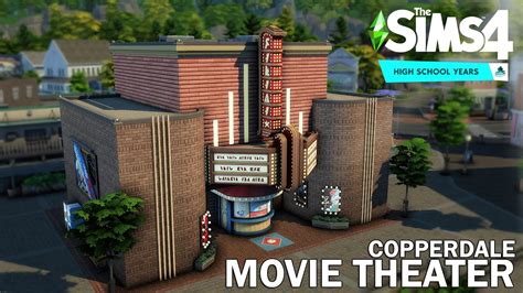 📽 Movie Theater 🍿 Sims 4 Speed Build Nocc Youtube