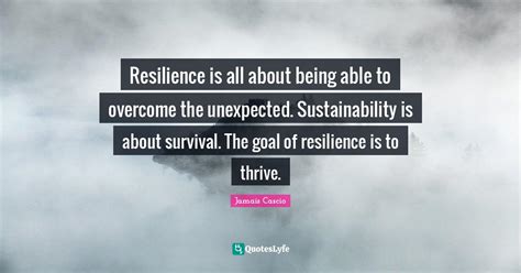 Resilience Is All About Being Able To Overcome The Unexpected Sustain