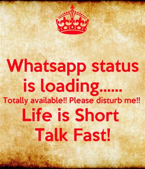 When whatsapp was first released in 2009, status was one of the most intriguing features. Whatsapp status is loading...... Totally available ...