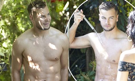 love island s chris hughes poses shirtless in barely there briefs daily mail online