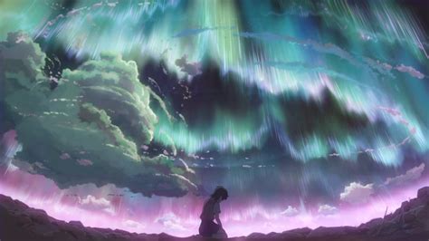 Makoto Shinkai Children Who Chase Lost Voices Anime Pink Aurorae