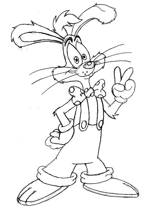 Printable Roger Rabbit Coloring Page Free Printable Coloring Pages