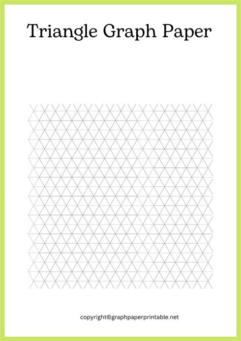 Triangle Grid Paper Printable Templates In Pdf
