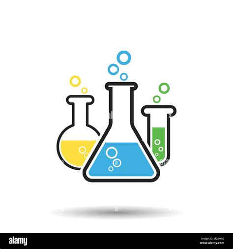 Chemische Reagenzglas Piktogramm icon Laborglas oder Becher Ausrüstung