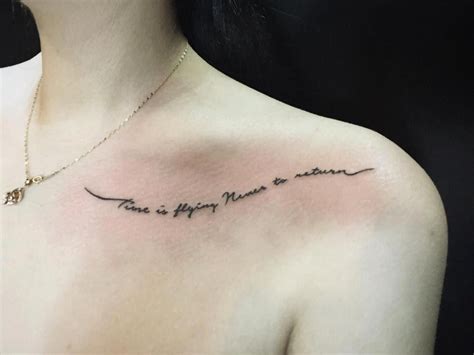 Meaningful Inspirational Collar Bone Tattoo Body Tattoo Art