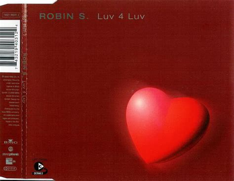 Robin S Luv 4 Luv 2002 Cd Discogs