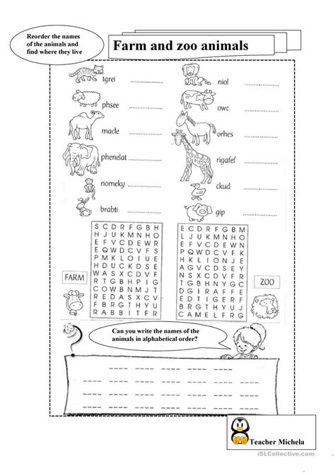 Why are the lists of us states always in alphabetic order and not in order from west to east? Farm and zoo animals in alphabetical order worksheet ...