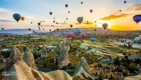 Tourists Greet The New Year On Hot Air Balloons In Cappadocia Turkey