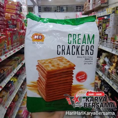biskuit lee cream crackers 340gr lazada indonesia