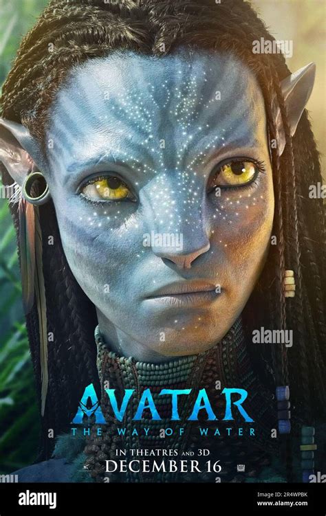Avatar The Way Of Water Year 2022 Usa Director James Cameron Zoe Saldana American Poster