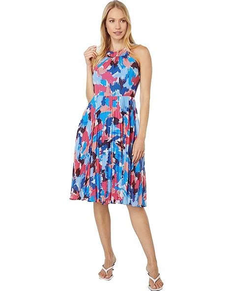 Maggy London Printed Fit And Flare Dress With Pleated Skirt 6pm