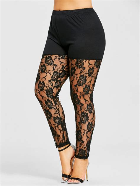 Floral Lace Leggings With Plus Size Awesome Leggings Outfit By Rhbizbiz
