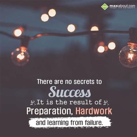 There Are No Secrets To Success It Is The Result Of Preparation