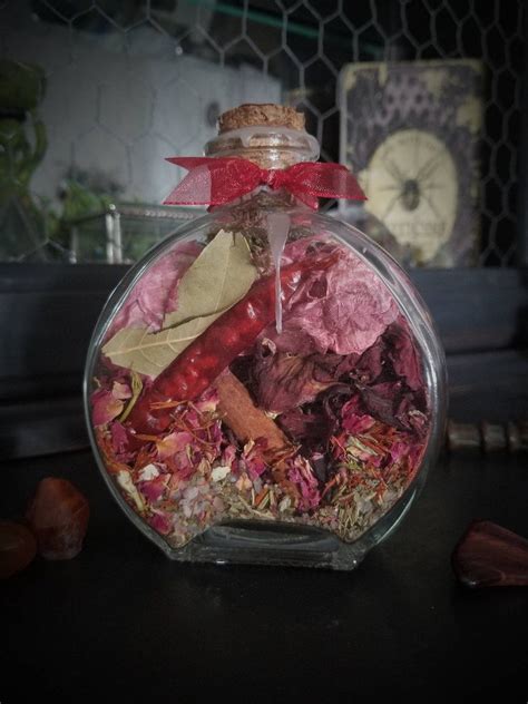 Red Hot Passion Witch Bottle Sex Spell Herbal Blessing Etsy Israel