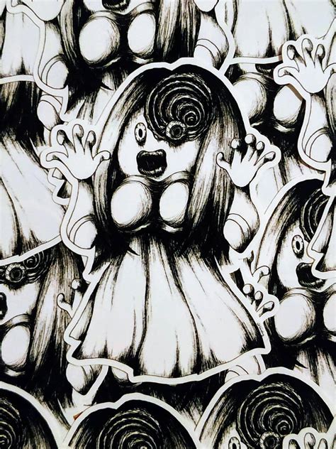 Pokémon X Junji Ito Horror Stickers Jynx Gloom Etsy