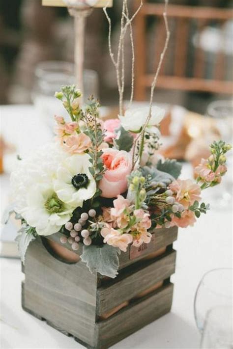 Country chic wine barrel inspired wedding ideas wooden barrels are wonderful for vineyard and country style you can use them as extra seat, as cake or dessert stands or create centerpieces. 100 Country Rustic Wedding Centerpiece Ideas #2716857 ...