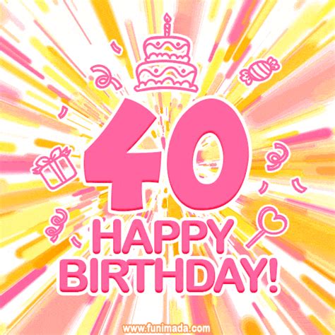 Happy 40th Birthday Animated S