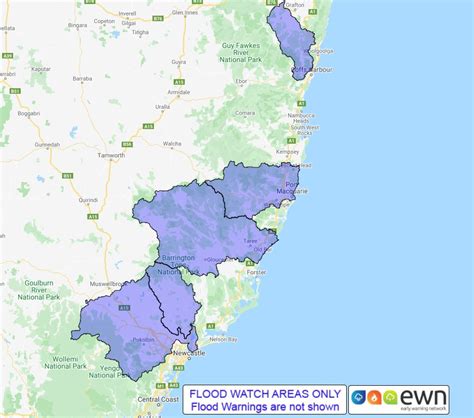 Nsw Flood Watch Mid North Coast And Hunter District Au Alert