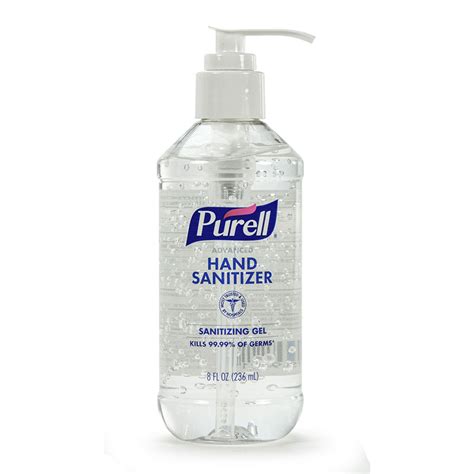 Purell Antiseptic Hand Sanitizer 8oz Pump Bottle Heartsmart 4102 12 S
