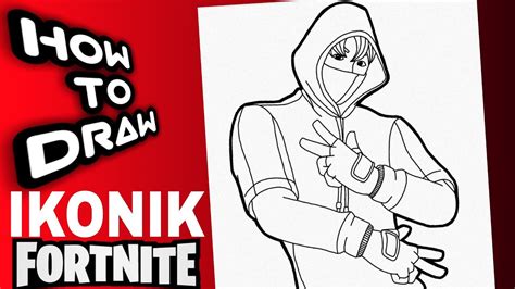 How To Draw Ikonik Fortnite Easy Step By Step Fortnite Drawings