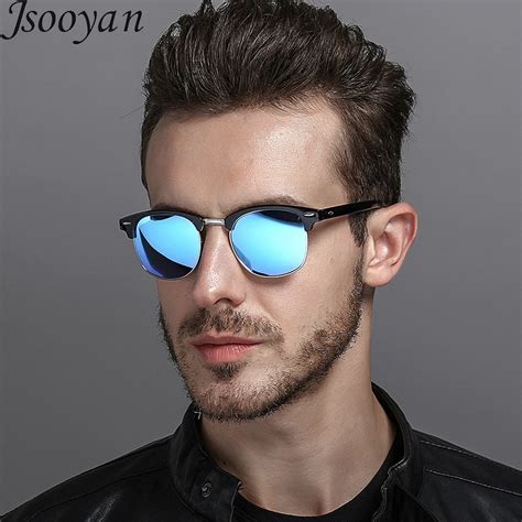 Jsooyan 2018 Polarized Sunglasses Men Fashion Night Vision Driving Sunglass Classic Retro Round