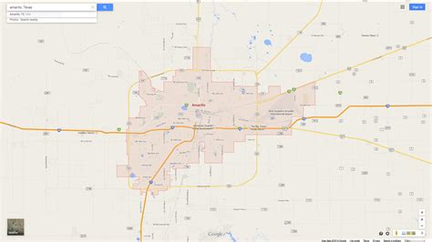 Amarillo Texas Map
