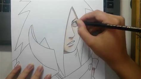 Speed Drawing Uchiha Madara Naruto Youtube